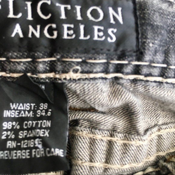 Affliction Cooper Rel. Boot Thirty Flight Jeans 38 - Picture 7 of 8